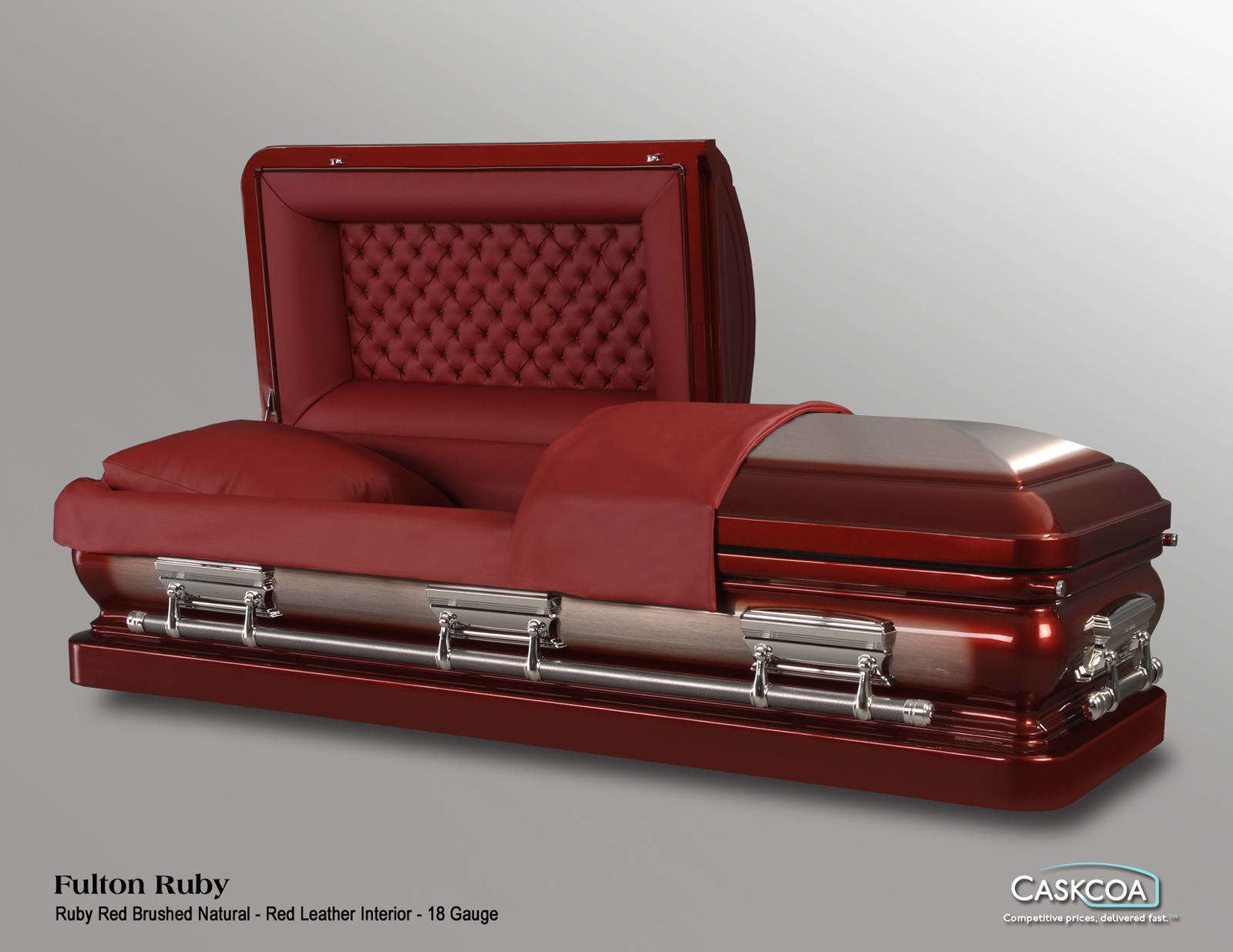 Fulton Ruby Red-Silver (Leather)